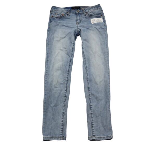 Aeropostale Pants Womens 26W Light Blue Denim Court Low Rise Skinny Leg Jegging - Picture 1 of 11